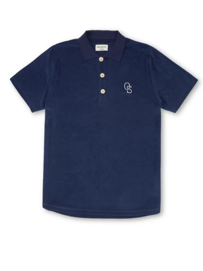 Oliver Spencer Lounge Polo Shirt Ashbourne Navy Shop
