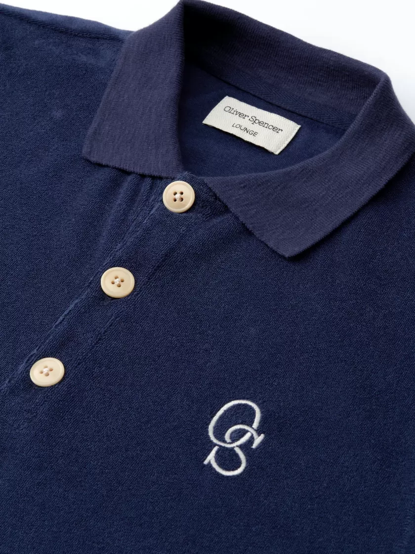 Oliver Spencer Lounge Polo Shirt Ashbourne Navy Shop