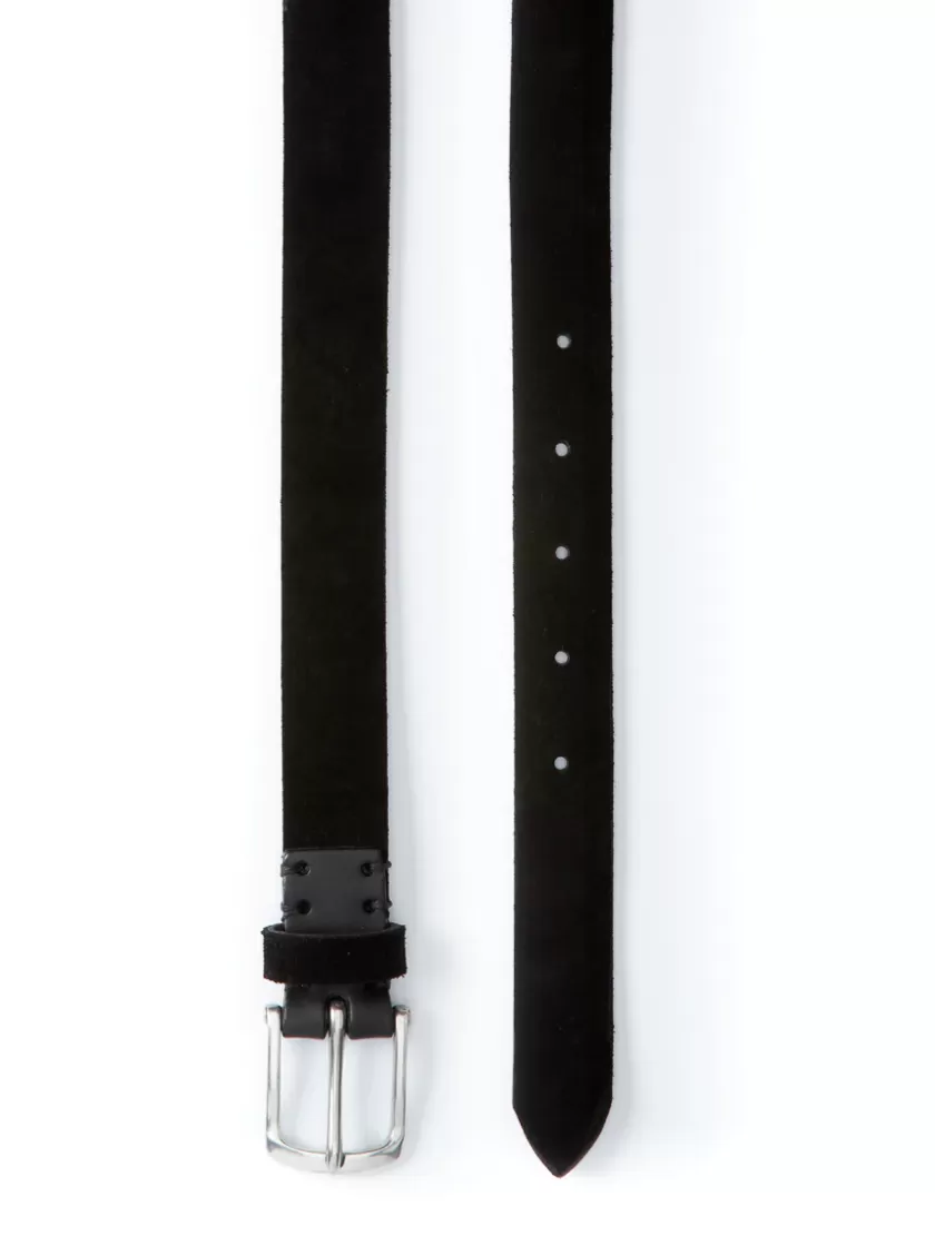 Oliver Spencer Manor Belt Black Suede Best Sale