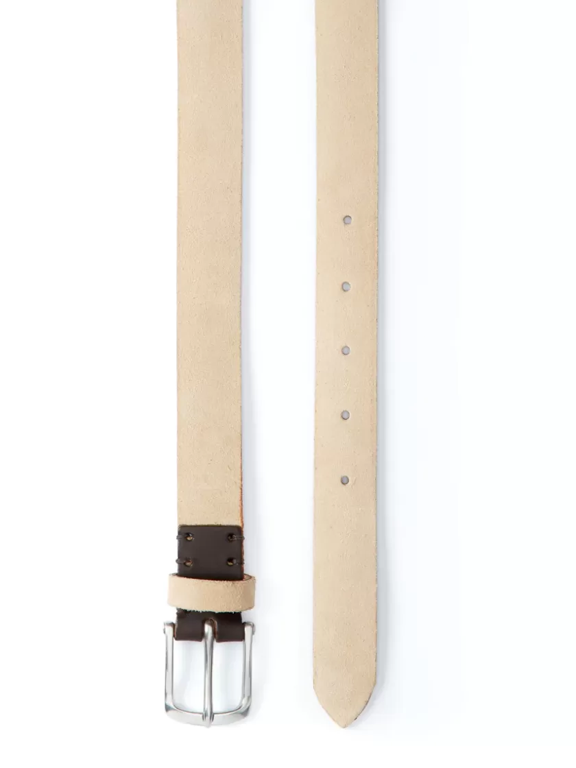 Oliver Spencer Manor Belt Cream Suede New