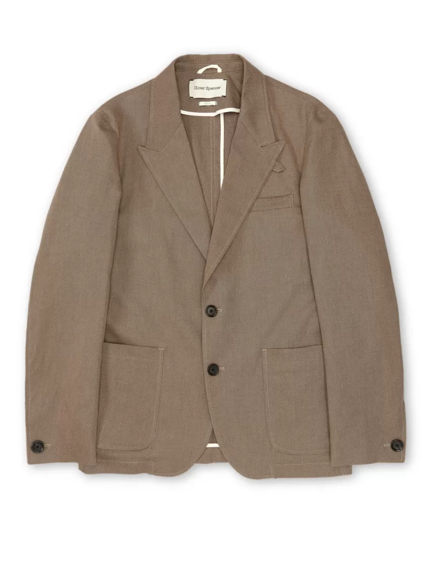 Oliver Spencer Mansfield Jacket Bevan Taupe Discount