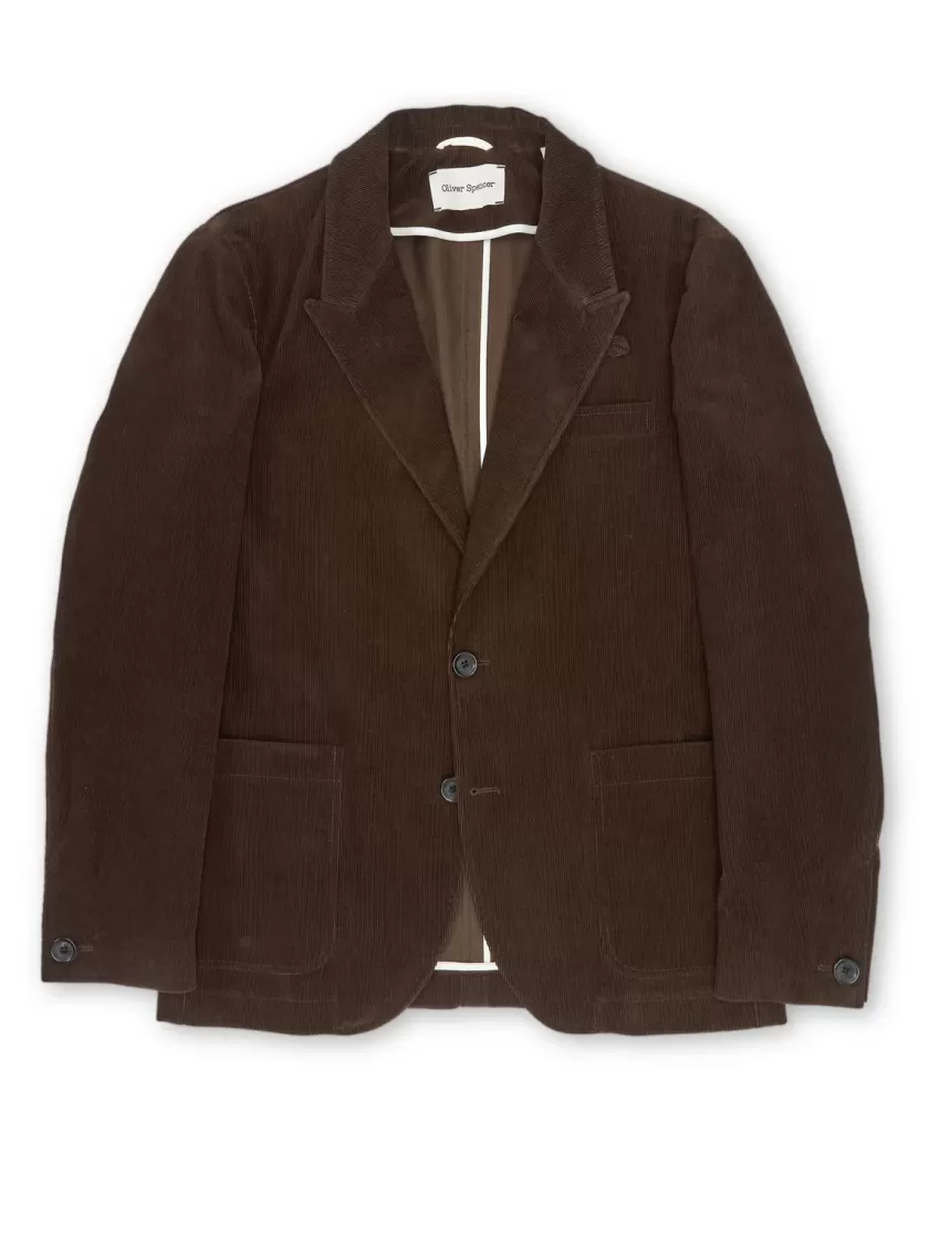 Oliver Spencer Mansfield Jacket Whitton Cord Brown Cheap