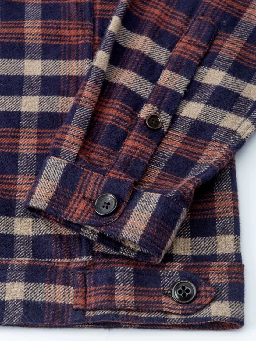 Oliver Spencer Milford Jacket Becker Navy/Beige Outlet