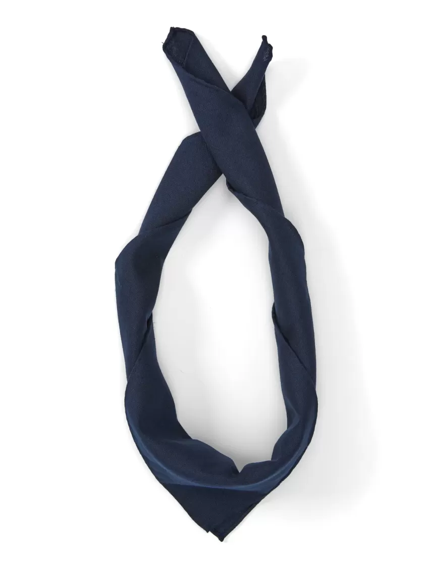 Oliver Spencer Neckerchief Linton Ink Blue/Navy Outlet