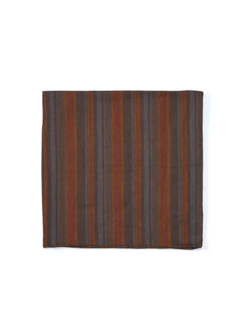 Oliver Spencer Neckerchief Perran Rust Multi New