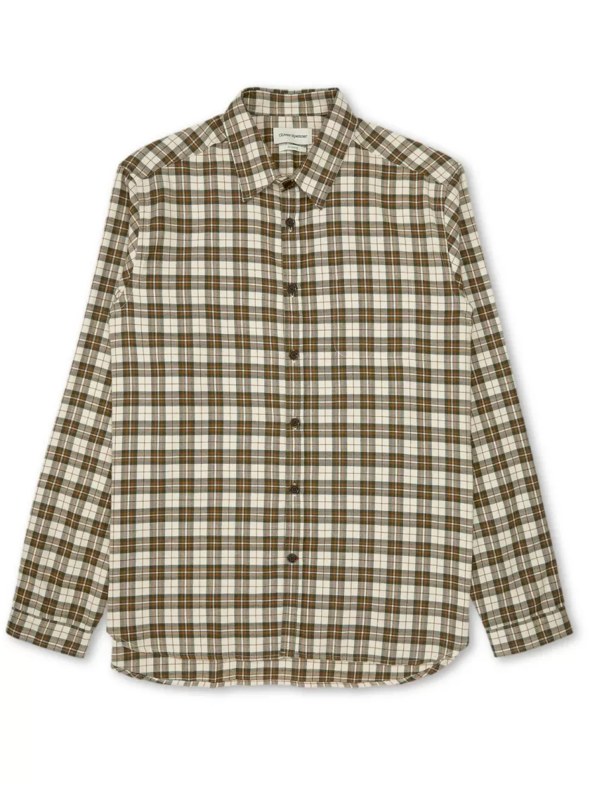 Oliver Spencer New York Special Shirt Collier Beige Flash Sale