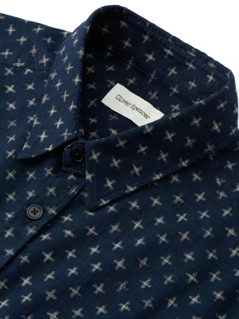 Oliver Spencer New York Special Shirt Folcroft Navy Discount