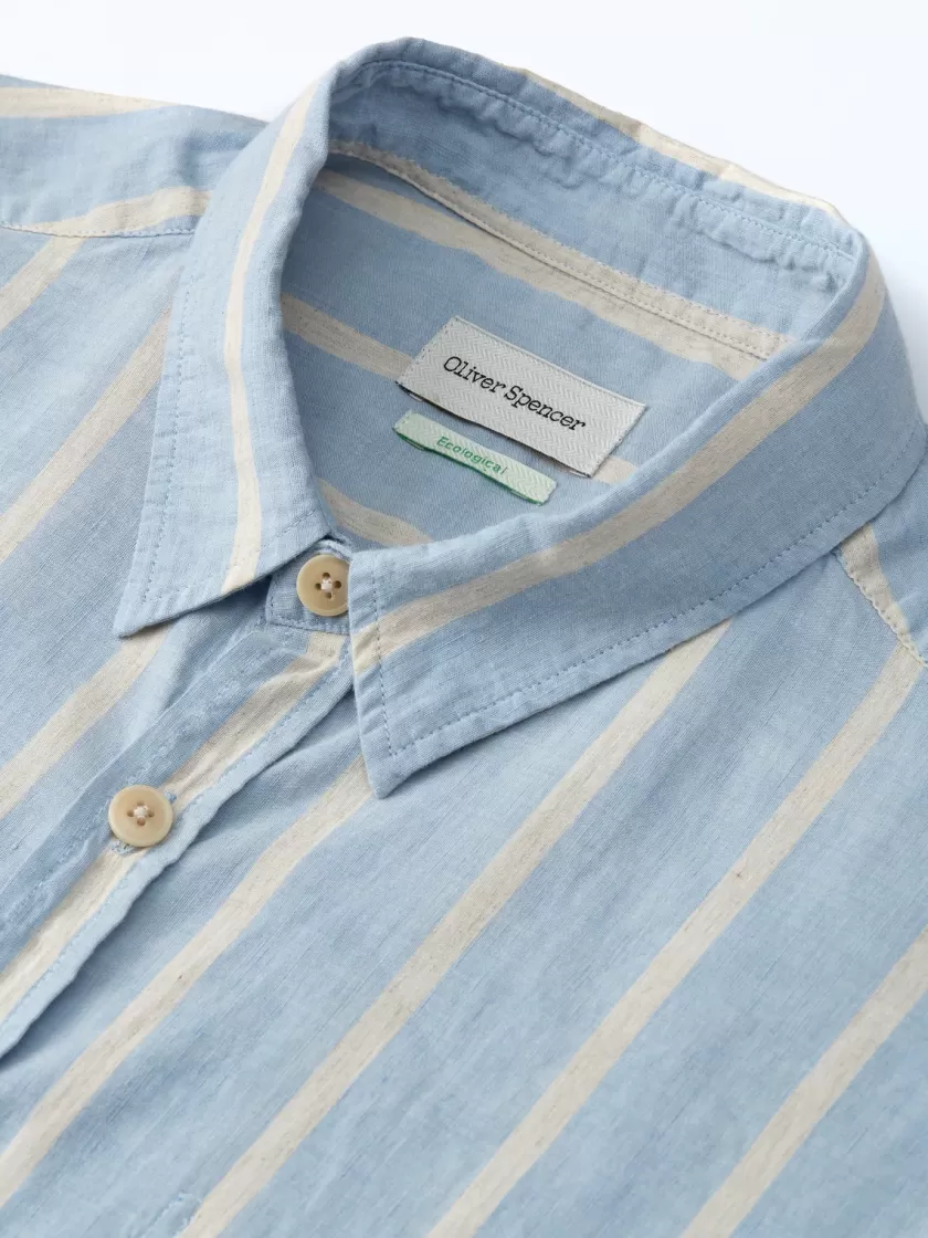 Oliver Spencer New York Special Shirt Norton Blue Hot