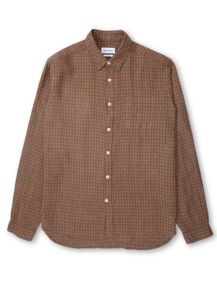 Oliver Spencer New York Special Shirt Popham Brown New