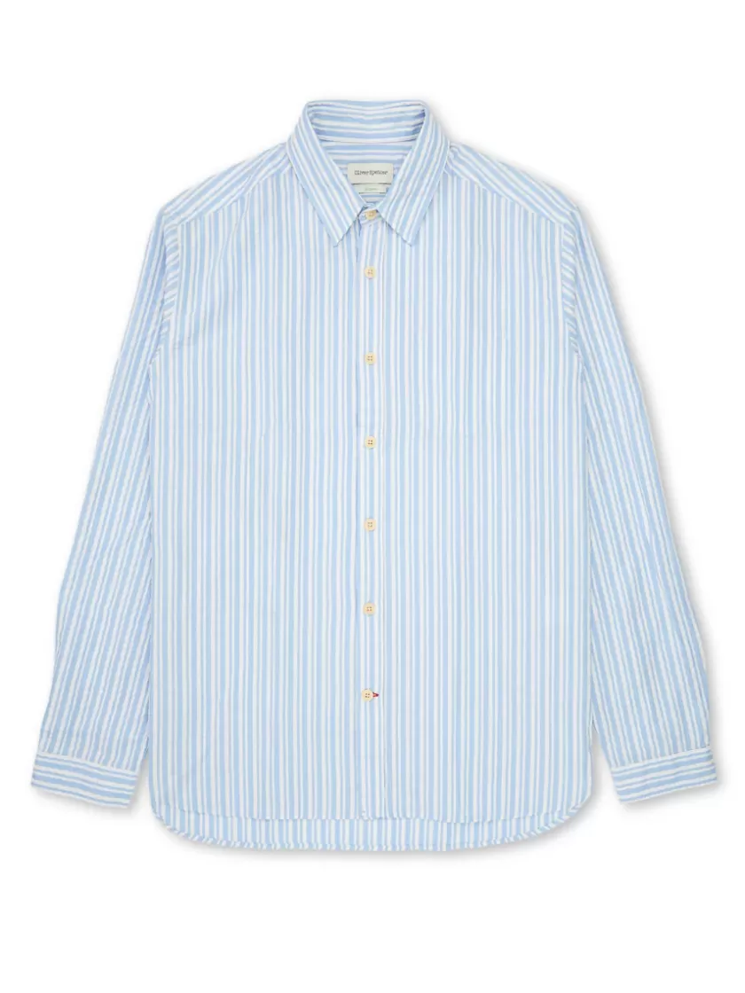 Oliver Spencer New York Special Shirt Quirke Blue New