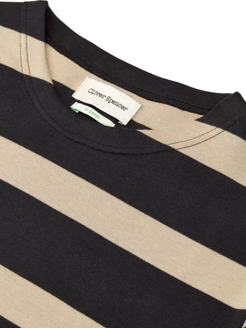 Oliver Spencer Newport Long Sleeve T-Shirt Alton Gunmetal Grey Discount