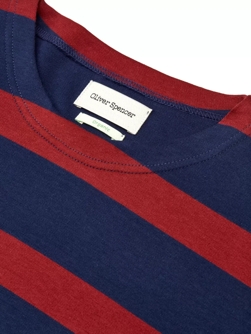 Oliver Spencer Newport Long Sleeve T-Shirt Alton Navy Sale