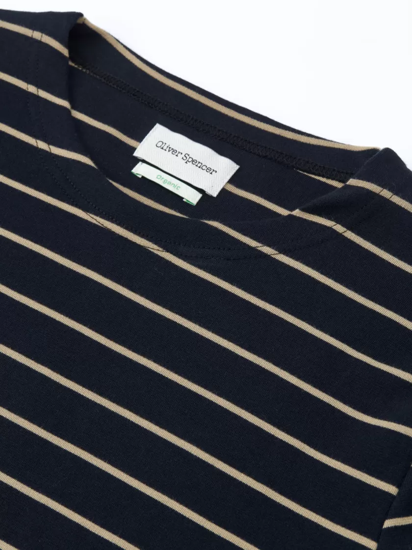 Oliver Spencer Newport Long Sleeve T-Shirt Briar Navy Best Sale