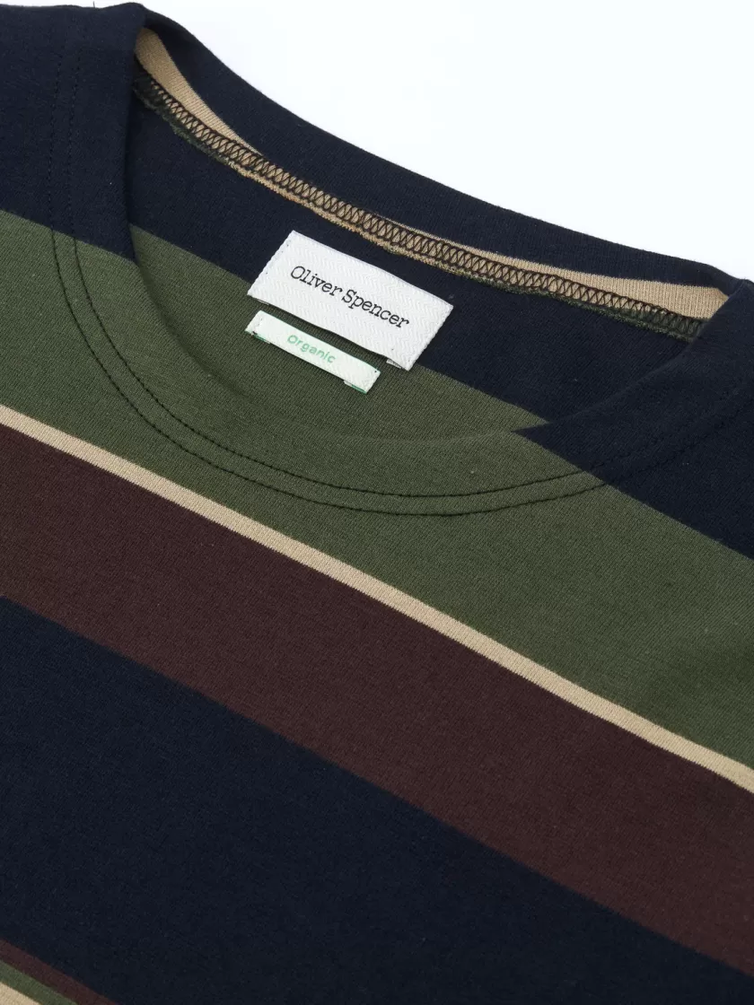 Oliver Spencer Newport Long Sleeve T-Shirt Elsmere Multi Flash Sale