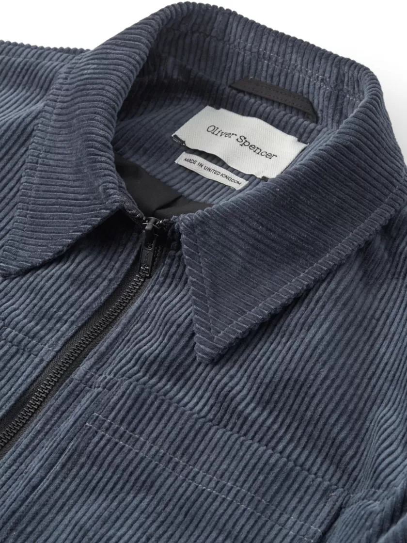 Oliver Spencer Norton Jacket Hudson Cord Blue Discount