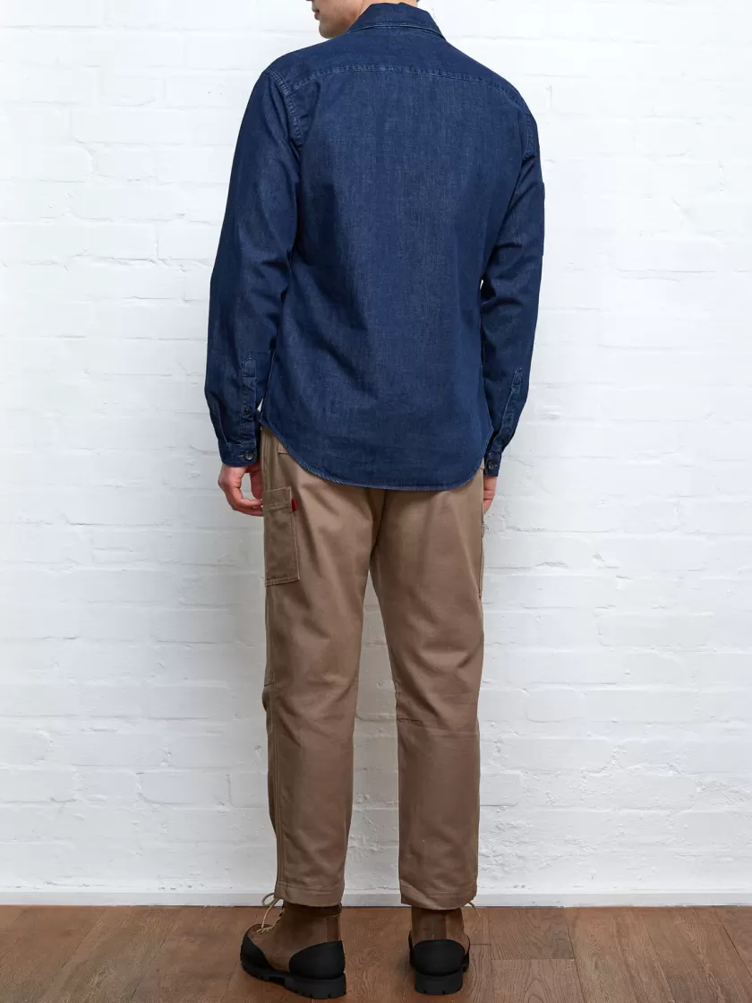 Oliver Spencer X Niwaki Haru Gardening Overshirt Mullins Denim Indigo Rinse Fashion