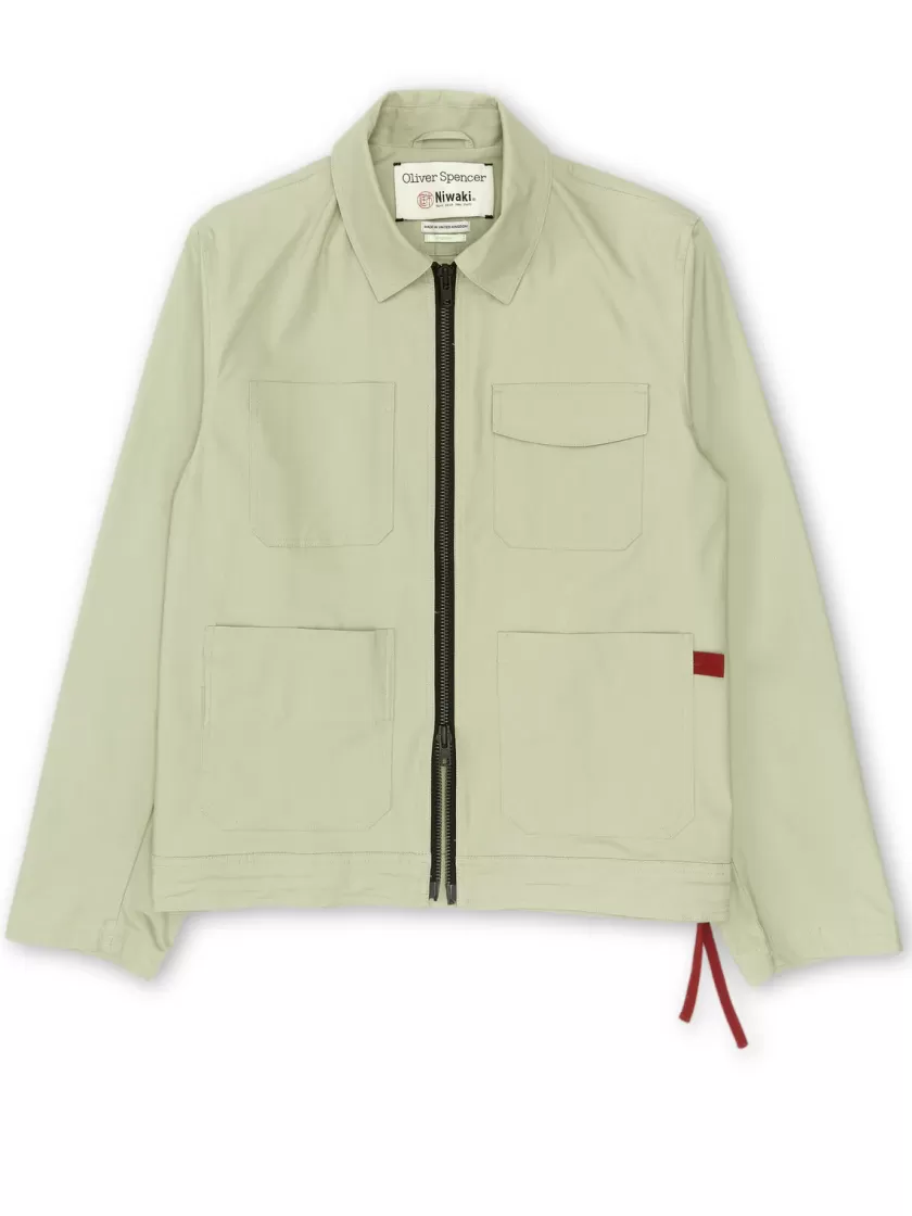 Oliver Spencer X Niwaki Hortus Gardening Jacket Hyde Green Fashion