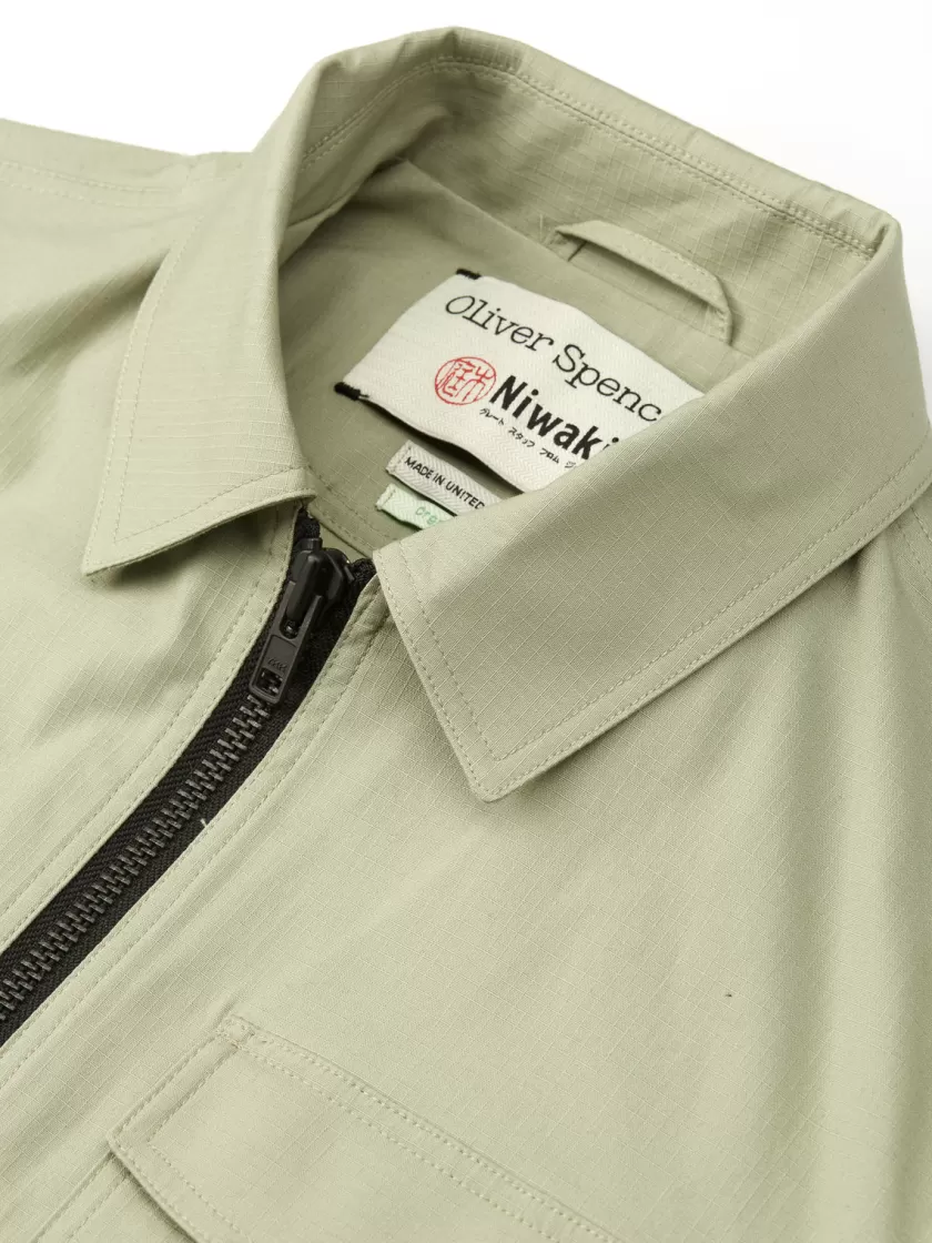 Oliver Spencer X Niwaki Hortus Gardening Jacket Hyde Green Fashion