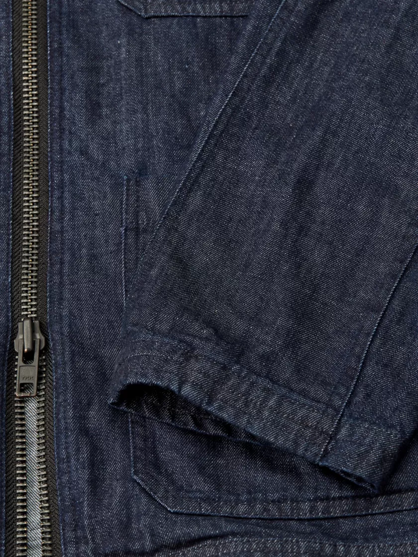 Oliver Spencer X Niwaki Hortus Gardening Jacket Mullins Denim Indigo Rinse New