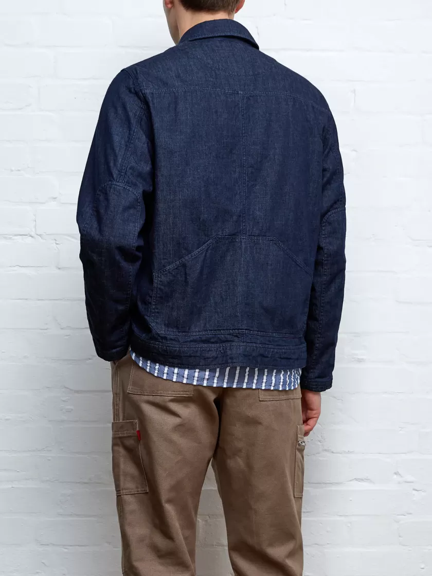 Oliver Spencer X Niwaki Hortus Gardening Jacket Mullins Denim Indigo Rinse New