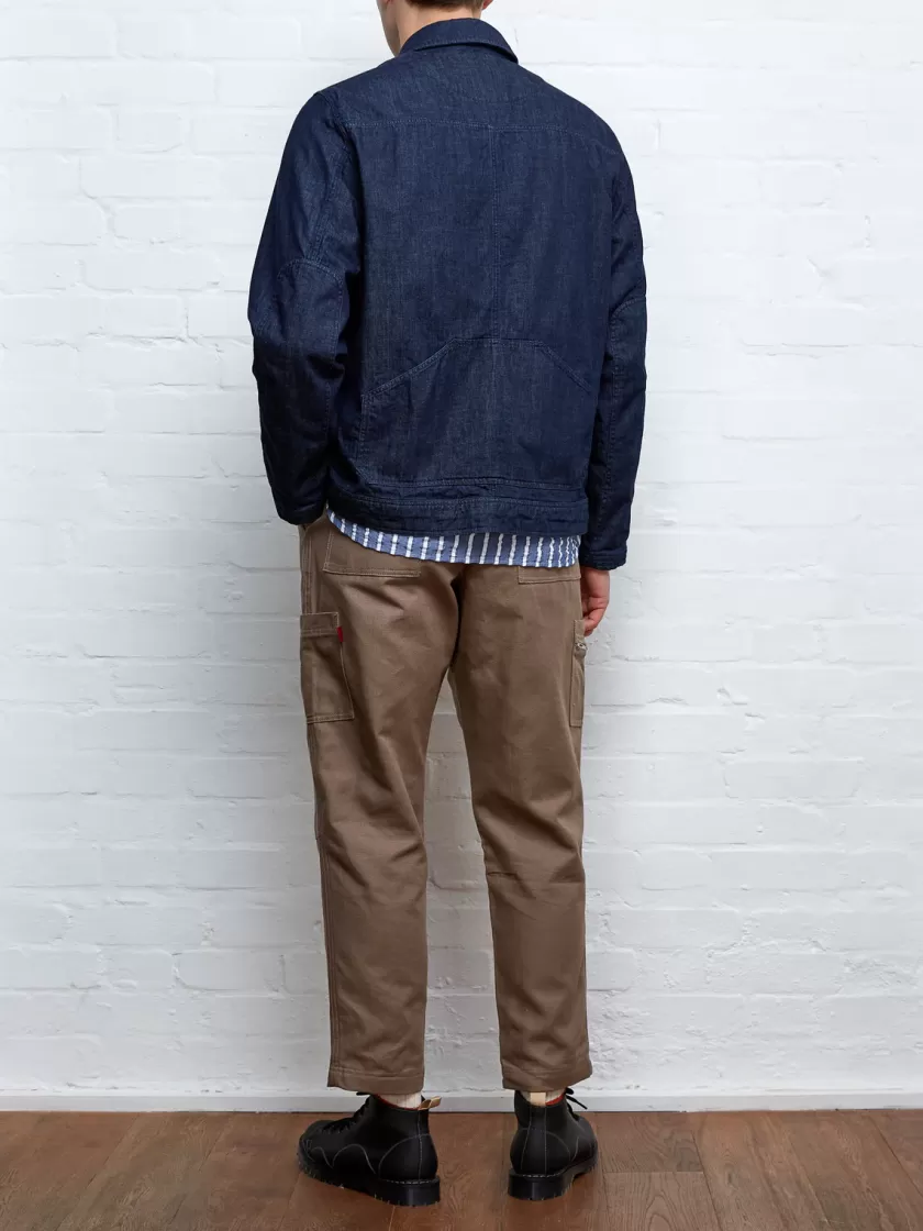 Oliver Spencer X Niwaki Hortus Gardening Jacket Mullins Denim Indigo Rinse New
