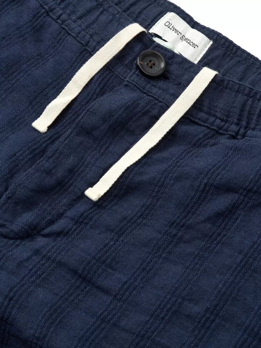 Oliver Spencer Osborne Drawstring Shorts Arnold Navy Best Sale