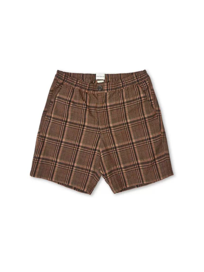 Oliver Spencer Osborne Drawstring Shorts Burrow Brown Sale