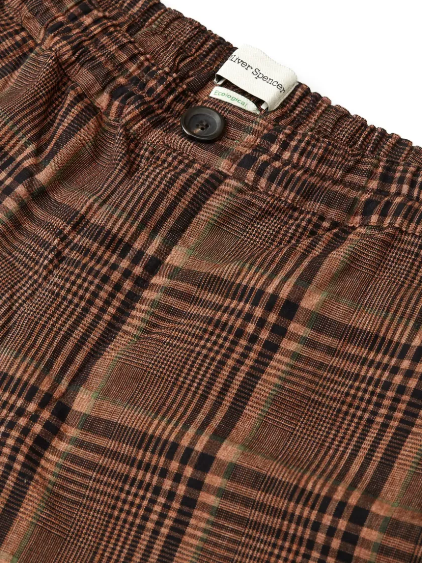Oliver Spencer Osborne Drawstring Shorts Burrow Brown Sale