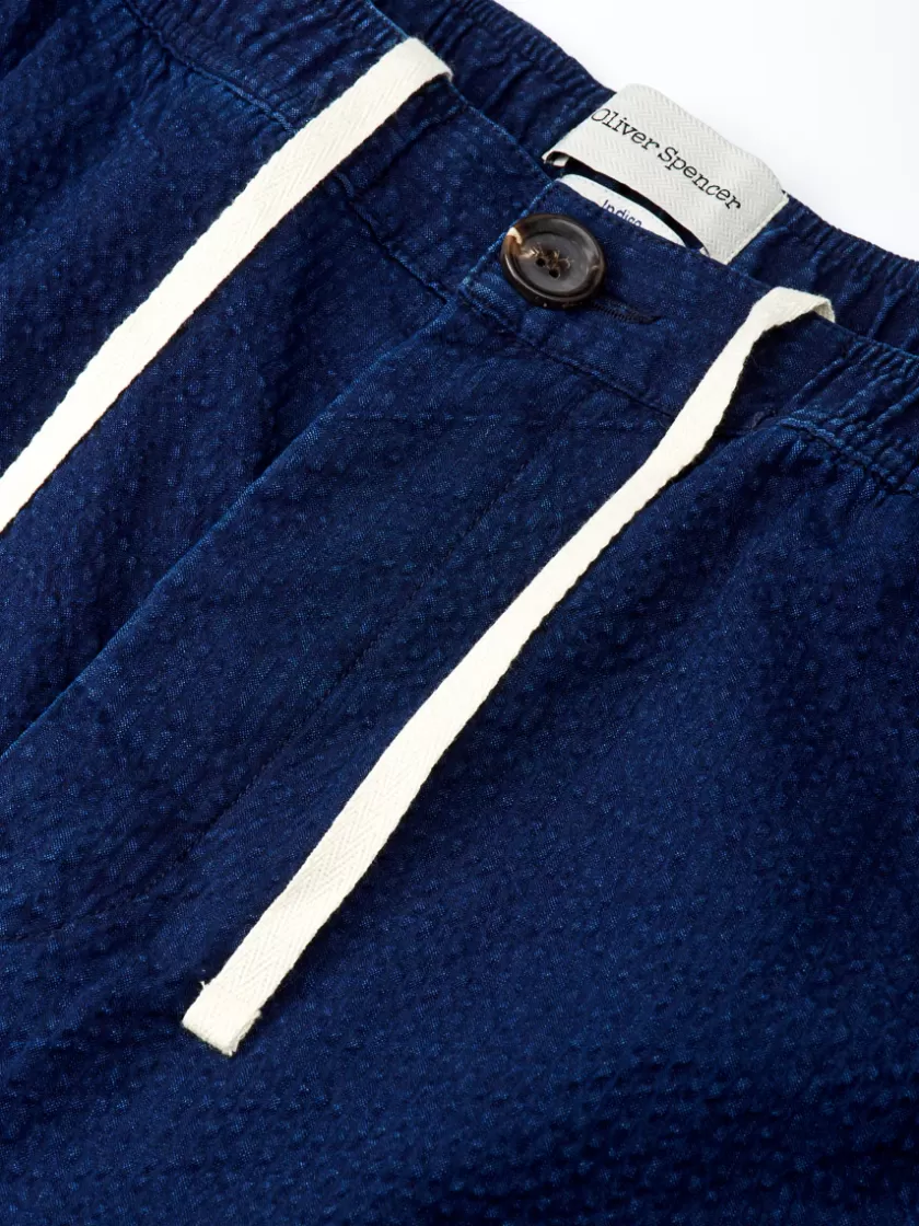 Oliver Spencer Osborne Drawstring Shorts Ives Indigo Discount