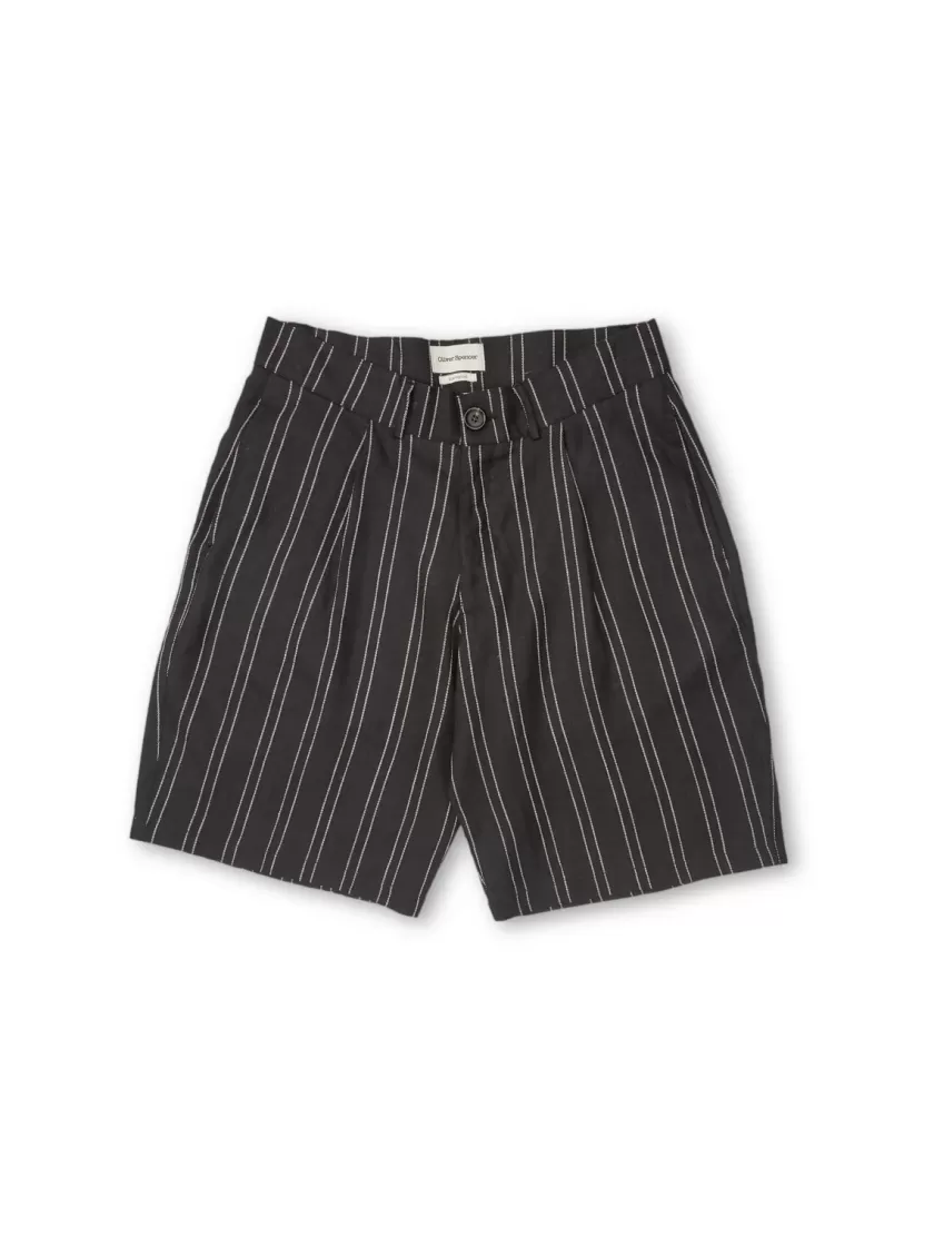 Oliver Spencer Pleated Shorts Middelboe Black New