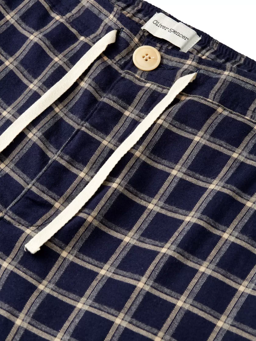 Oliver Spencer Pyjama Trousers Bracknell Navy Store