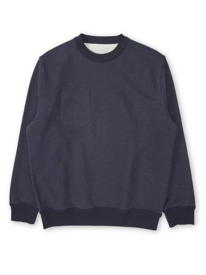 Oliver Spencer Reversible Sweatshirt Ruddock Navy Hot