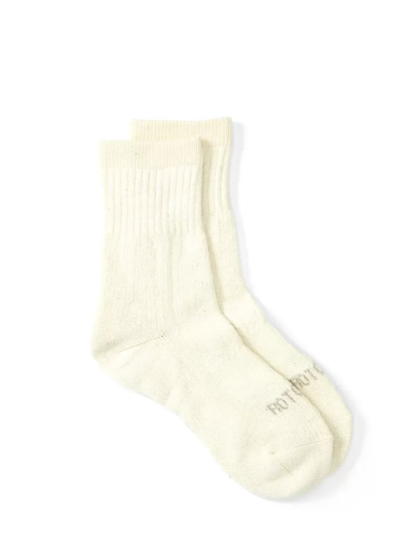 Oliver Spencer Ro To To Double Face Mid Socks Ivory Online