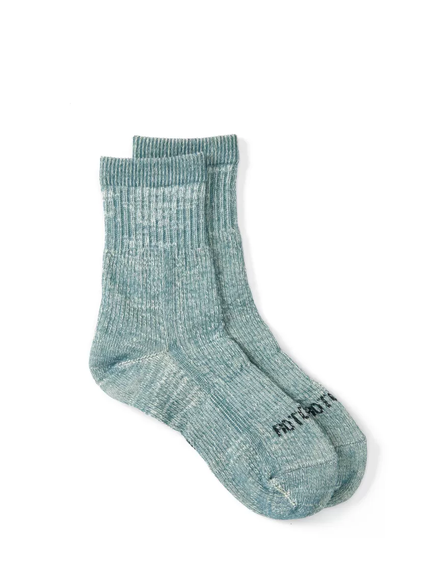 Oliver Spencer Ro To To Double Face Mid Socks Light Blue Store