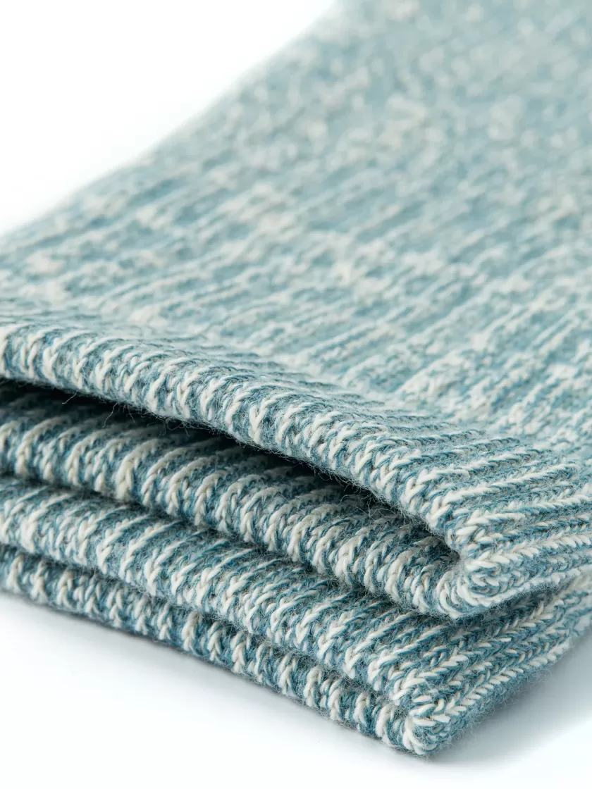 Oliver Spencer Ro To To Double Face Mid Socks Light Blue Store