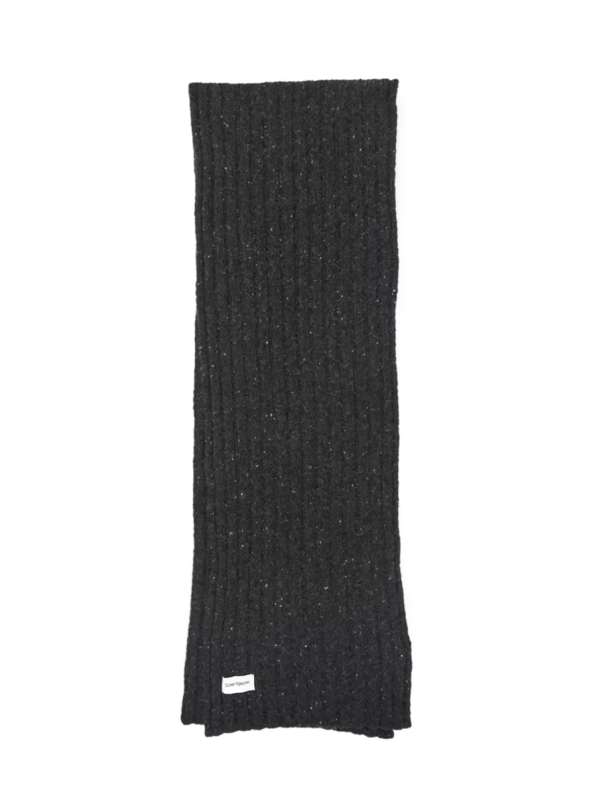 Oliver Spencer Soane Scarf Rib Slate Grey Best