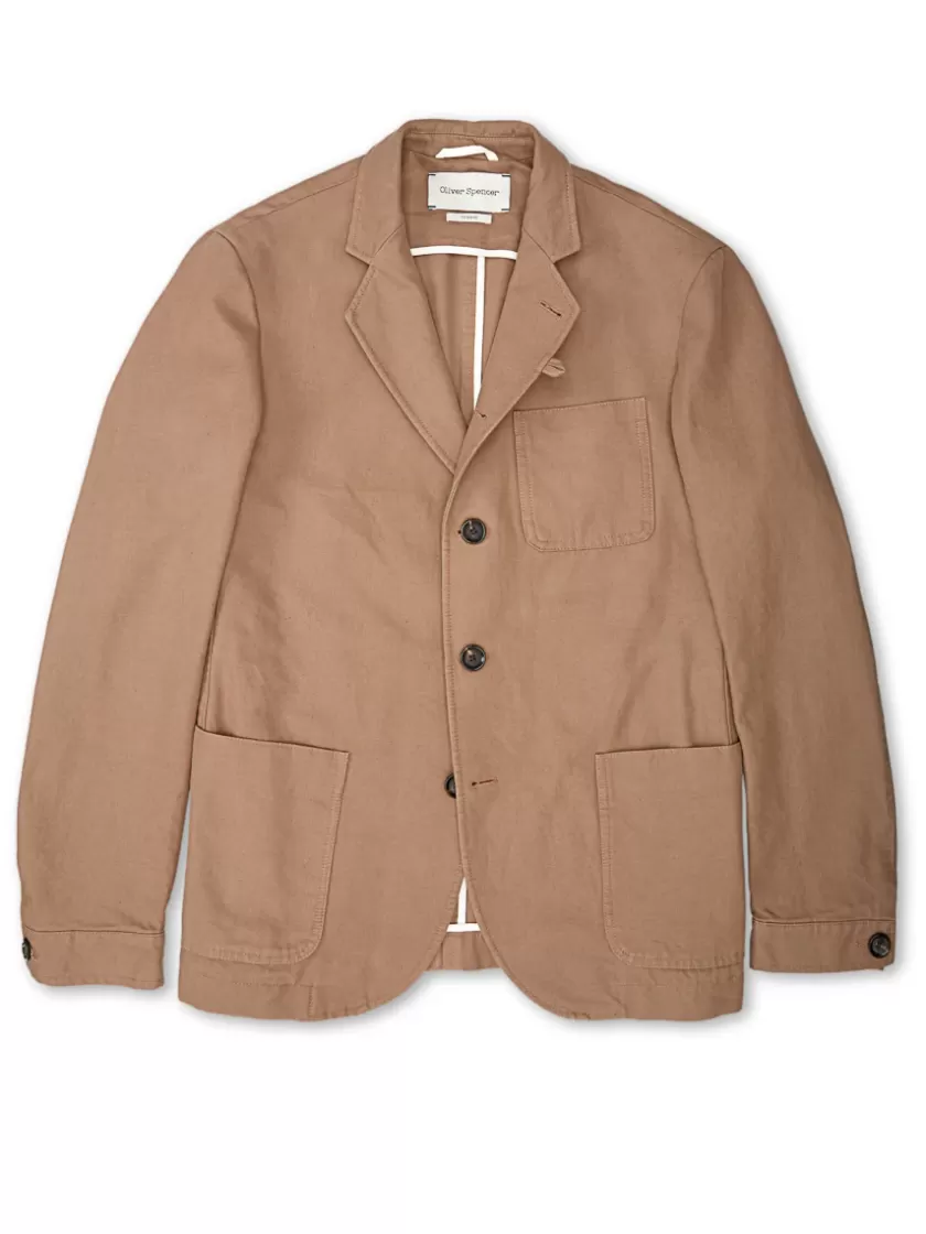 Oliver Spencer Solms Jacket Ellbridge Taupe Best Sale