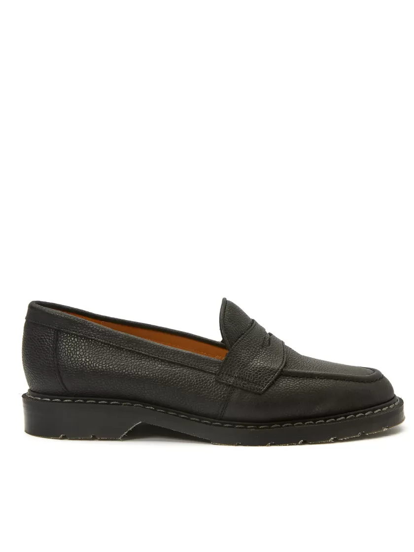 Oliver Spencer Solovair X Black Grain Penny Loafer New