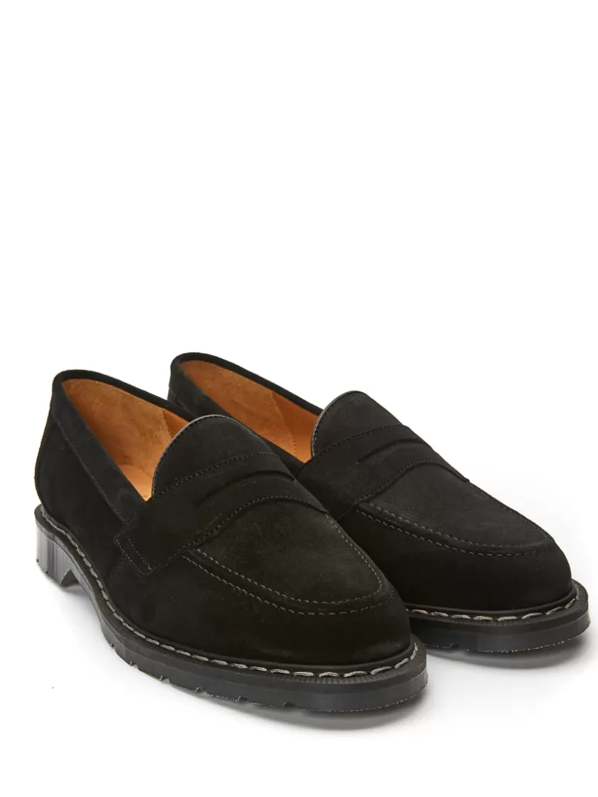 Oliver Spencer Solovair X Black Suede Loafer Cheap