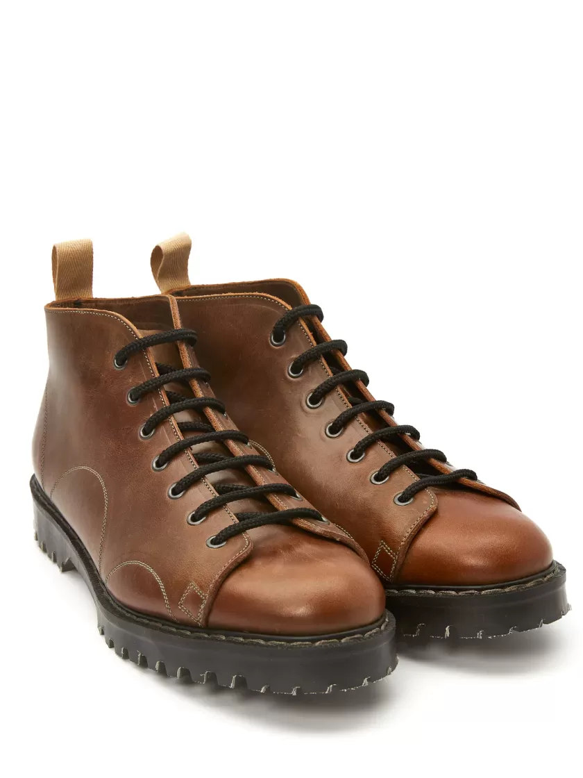 Oliver Spencer Solovair X Brown Gaucho Leather Monkey Boots Cheap