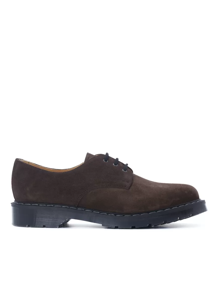 Oliver Spencer Solovair X Brown Suede 3-Eye Gibson Shoes Clearance
