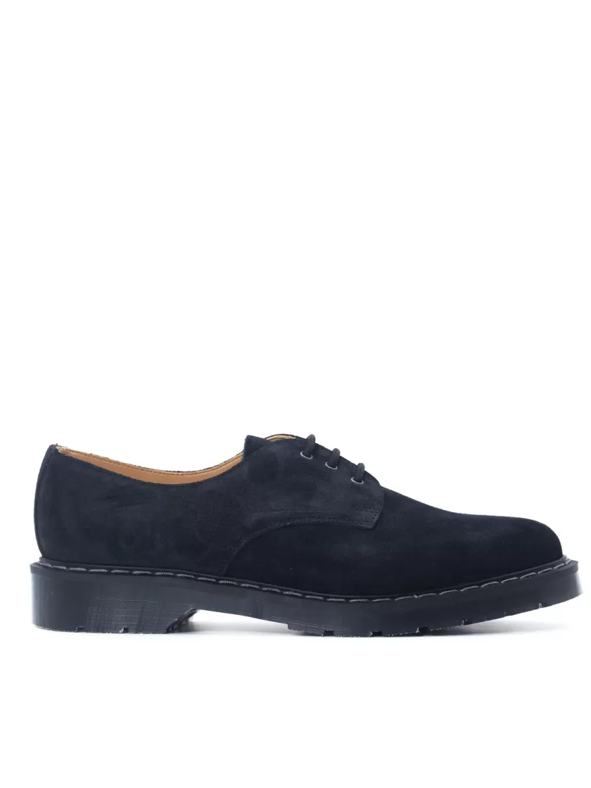 Oliver Spencer Solovair X Navy Suede 3-Eye Gibson Shoes Sale