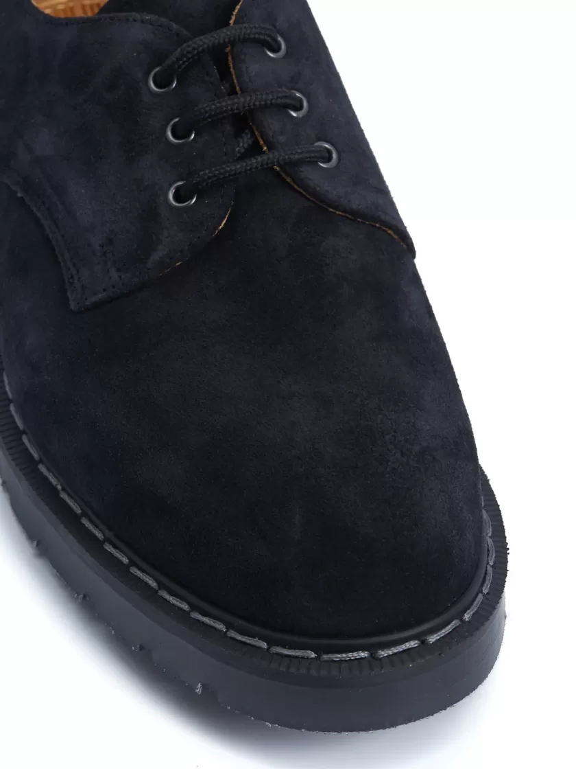 Oliver Spencer Solovair X Navy Suede 3-Eye Gibson Shoes Sale