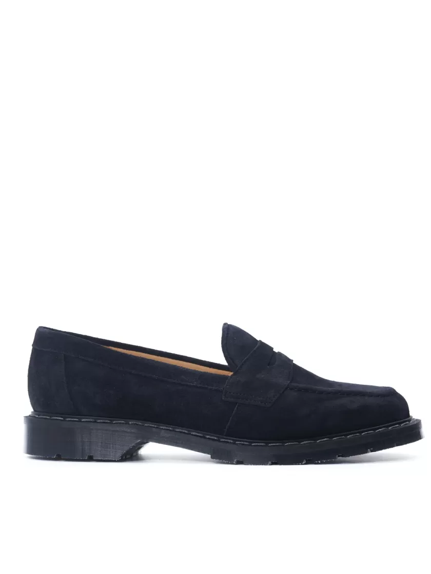 Oliver Spencer Solovair X Navy Suede Loafer Fashion