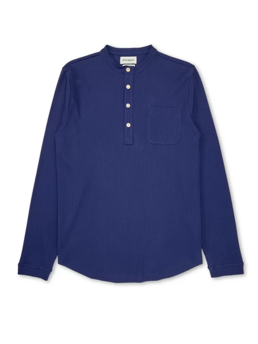 Oliver Spencer Swanfield Henley Elms Blue Flash Sale