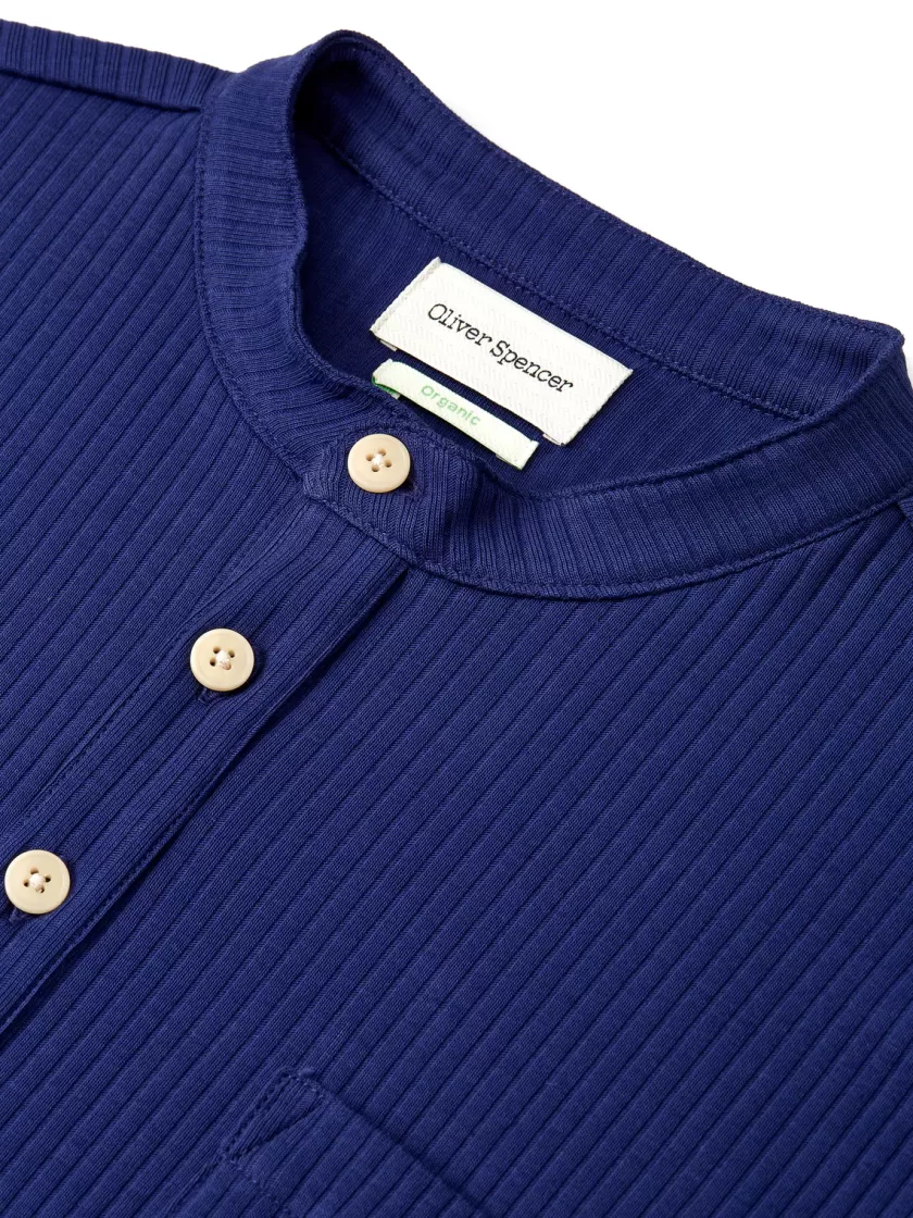 Oliver Spencer Swanfield Henley Elms Blue Flash Sale