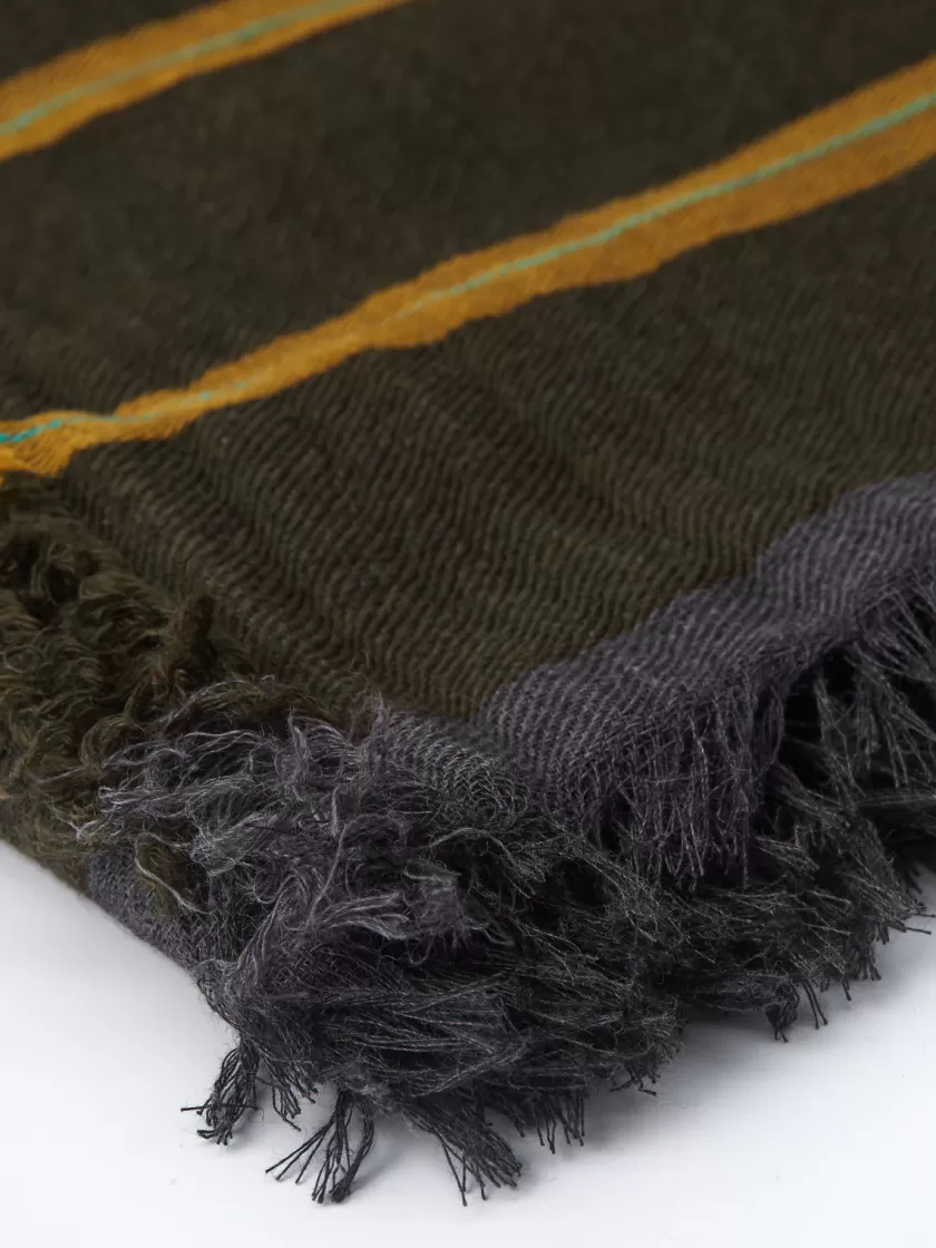 Oliver Spencer Sybill Scarf Colefax Charcoal Best Sale