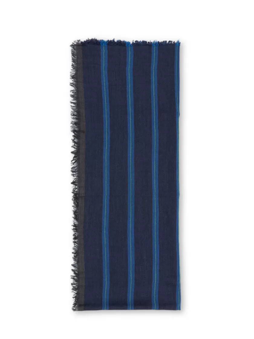 Oliver Spencer Sybill Scarf Colefax Navy Outlet