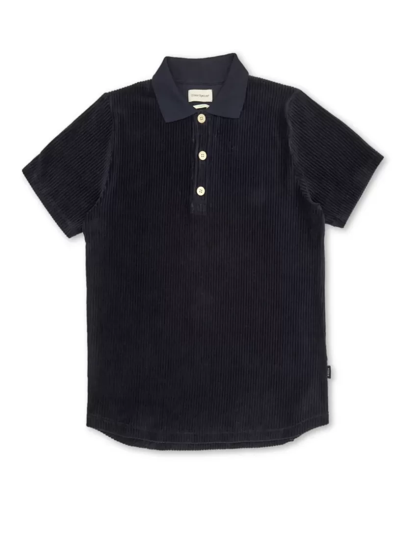 Oliver Spencer Tabley Polo Shirt Lulworth Dark Navy Cheap