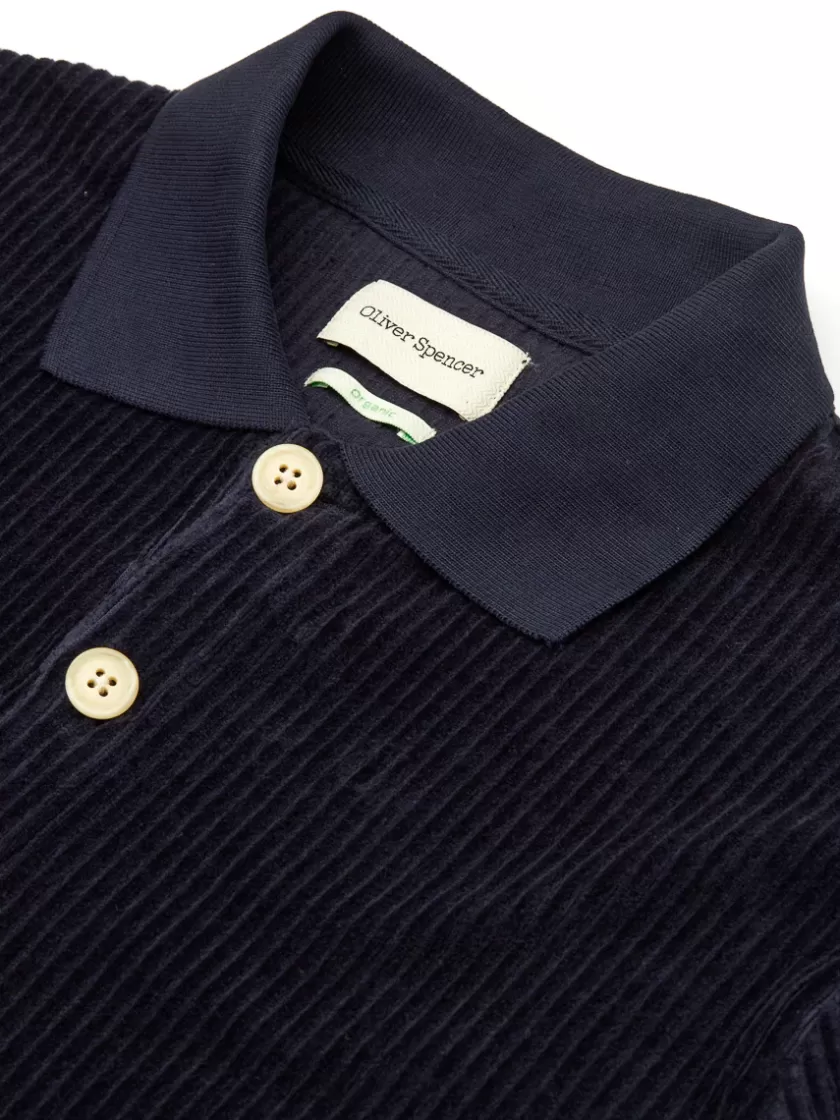 Oliver Spencer Tabley Polo Shirt Lulworth Dark Navy Cheap